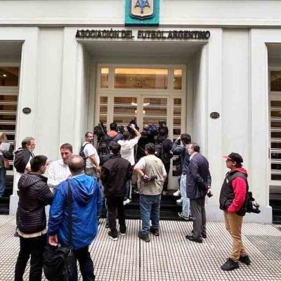 la sede de la AFA intervenida por la Justicia argentina