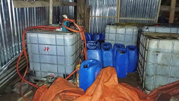 diésel incautado en La Paz