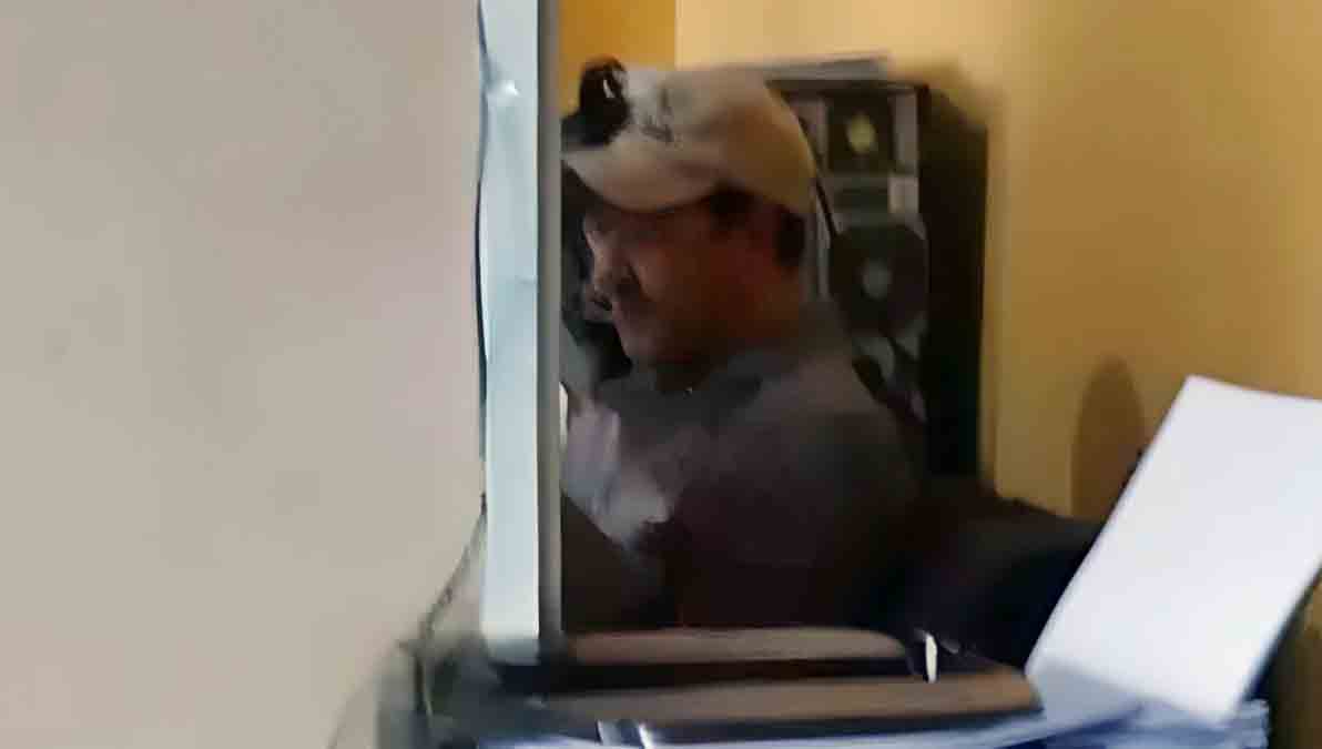 Luis Arce en dependencias de la Felcc