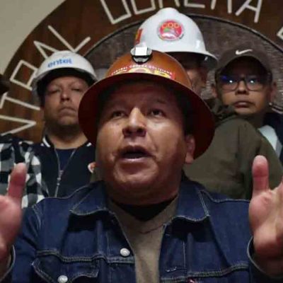 secretario ejecutivo de la COB, Mario Argollo