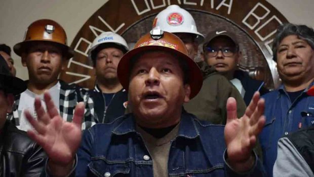 secretario ejecutivo de la COB, Mario Argollo