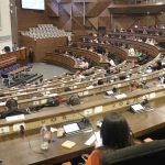 sesión de la Asamblea donde se eligió a los nuevos vocales del TSE