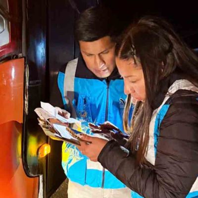personal de la ATT realiza controles en terminales de buses