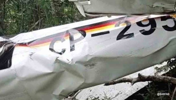 accidente de avioneta en Beni