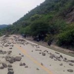 uno de los puntos de bloqueo en Chuquisaca