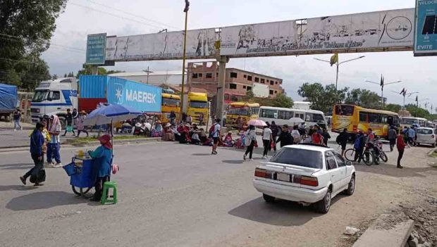 bloqueo en la avenida Blanco Galindo