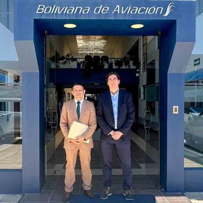 El ministro Mauricio Zamora y el viceministro Yamil García en BoA