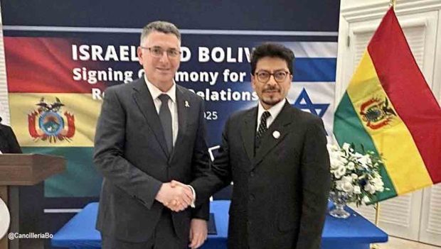 Israel y Bolivia restablecen relaciones diplomáticas