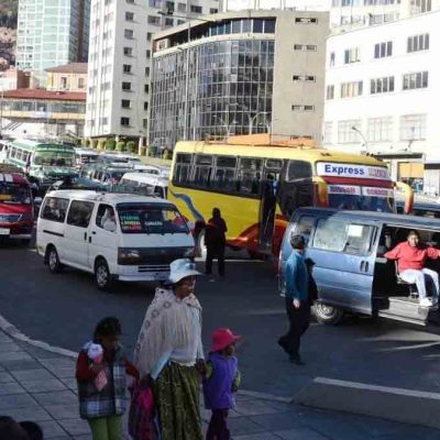 transporte público en La Paz