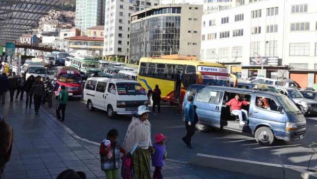 transporte público en La Paz