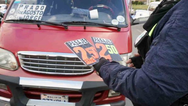 choferes aplicarán nuevas tarifas del transporte