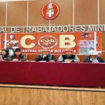 los dirigentes de la COB en ampliado nacional