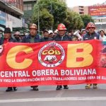 marcha de la COB en La Paz