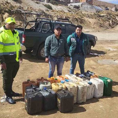 secuestran combustible en Oruro