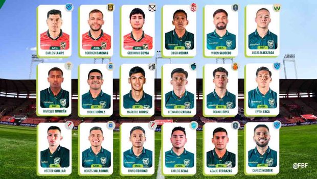 Convocados para el partido Bolivia-Perú