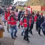 cooperativistas mineros de Potosí marcha en La Paz