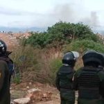 efectivos de la Policía en Cotapachi