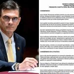 el presidente Rodrigo Paz y el DS 5503