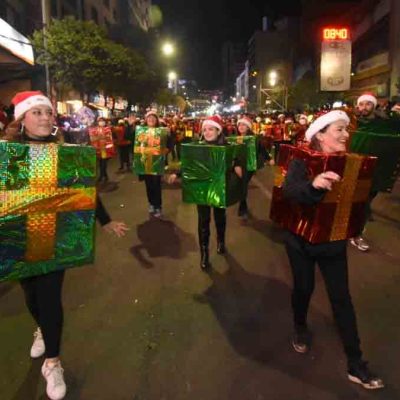 desfile navideño en La Paz en 2024