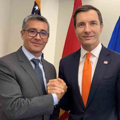 el ministro Espinoza con el presidente de Exim Bank