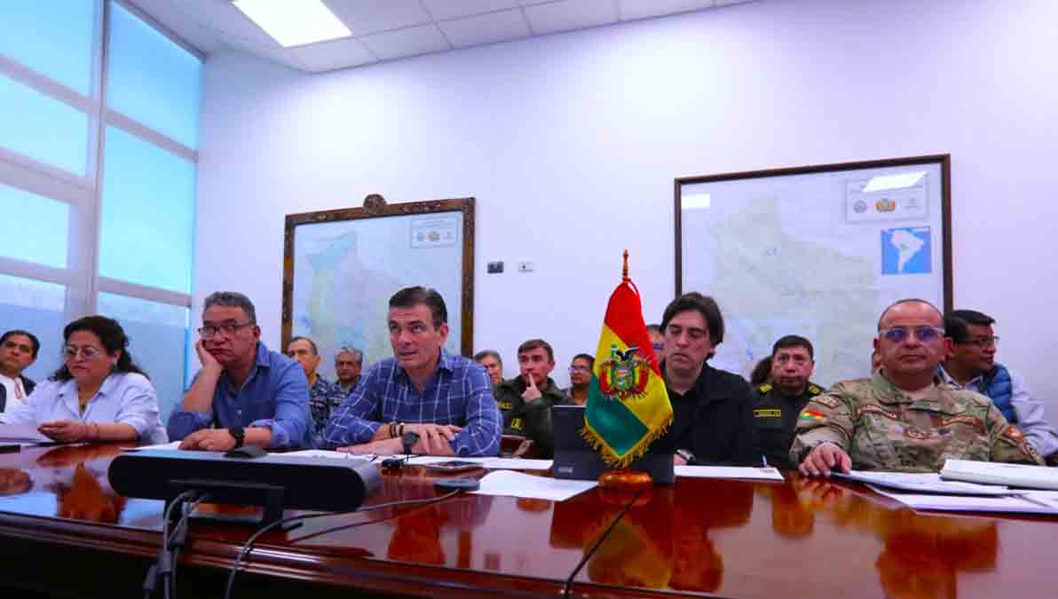el presidente Rodrigo Paz encabeza el trabajo de la Sala de Crisis y Situación