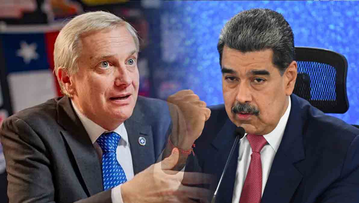 el presidente electo de Chile Kast y Nicolas Maduro enfrentados