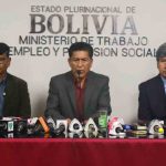 Edgar Morales, ministro de Trabajo en conferencia de prensa