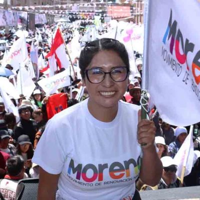 Eva Copa, líder de Morena