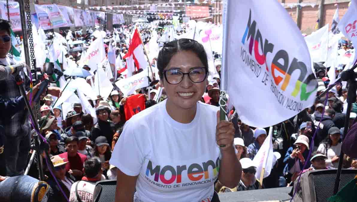 Eva Copa, líder de Morena