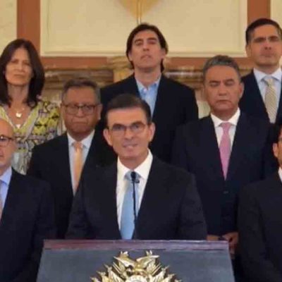 el presidente Rodrigo Paz en conferencia de prensa