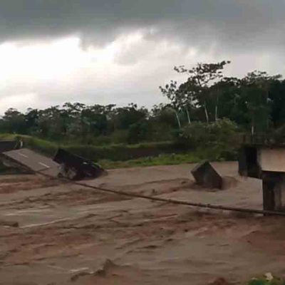 así quedó el puente antiguo Ichoa