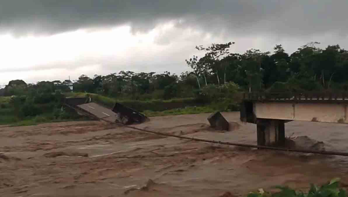 así quedó el puente antiguo Ichoa