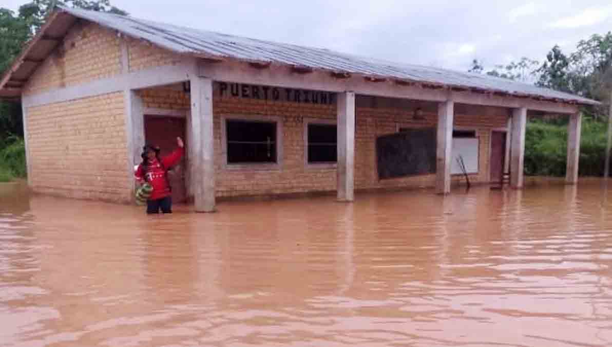 desborde del río maniquí en Beni