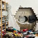 el lugar donde se produjo el robo millonario