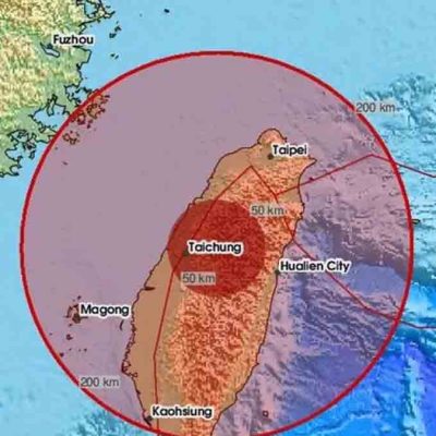 sismo en Taiwán