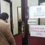 la oficina donde se reciben las postulaciones para vocales del TSE