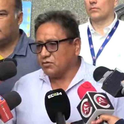Juan Yujra, dirigente dle transporte pesado de Santa Cruz
