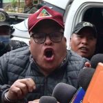 Juan José Zúñiga en la Felcc de La Paz