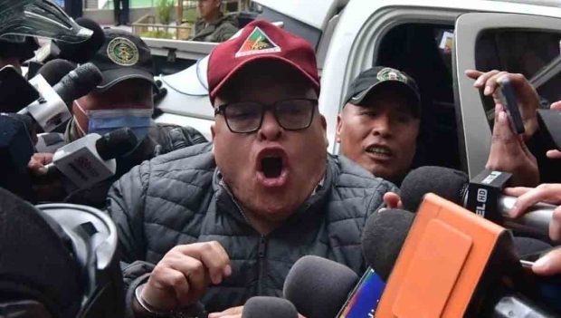 Juan José Zúñiga en la Felcc de La Paz