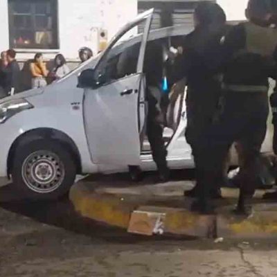 el vehículo donde fue asesinado Mauricio Aramayo