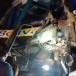 así quedó el bus de la empresa Bolívar que colisionó con una camión cisterna