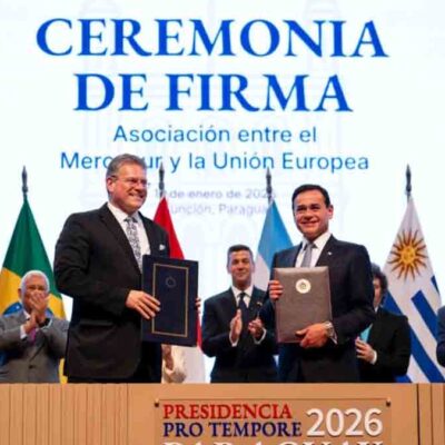 firma del acuerdo comercial entre Mercosur y la UE en Paraguay