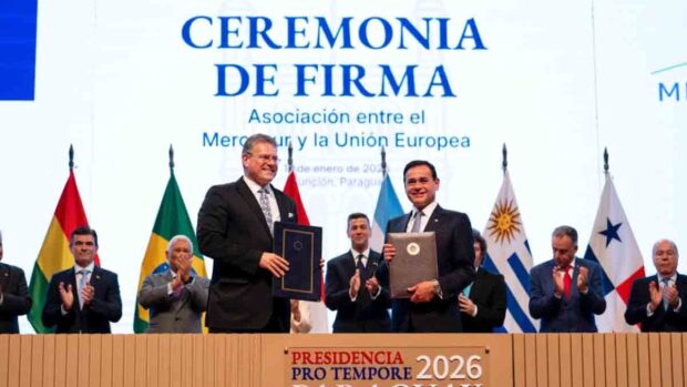 firma del acuerdo comercial entre Mercosur y la UE en Paraguay