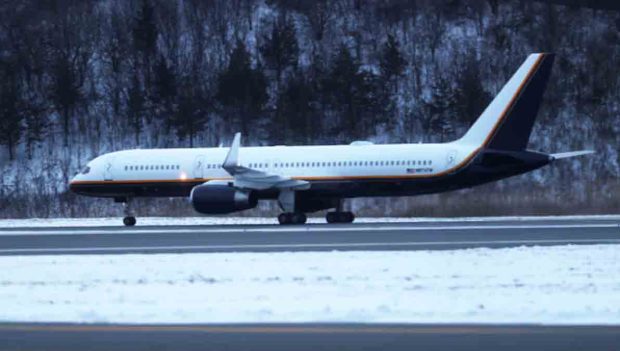 el avión militar en el que fue trasladado Nicolás Maduro a Nueva York