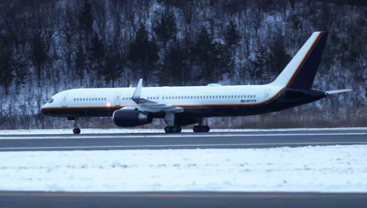 el avión militar en el que fue trasladado Nicolás Maduro a Nueva York