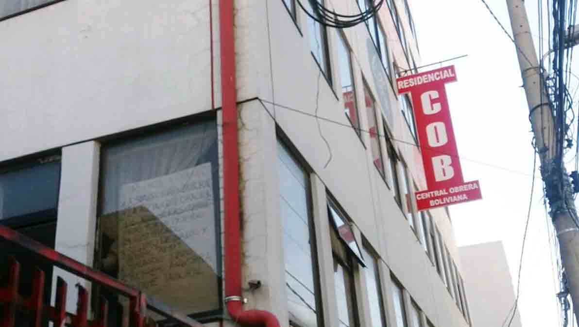 la residencial de la COB en La Paz