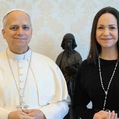 Corina Machado y el Papa León