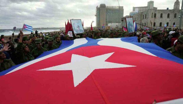 marcha de cubanos en EEUU