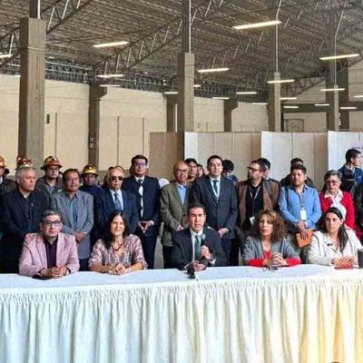 conferencia de prensa de autoridades de Gobierno tras diálogo con sectores sociales