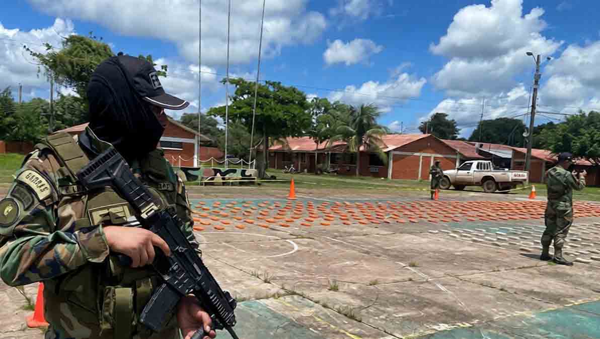 incautan droga en Beni